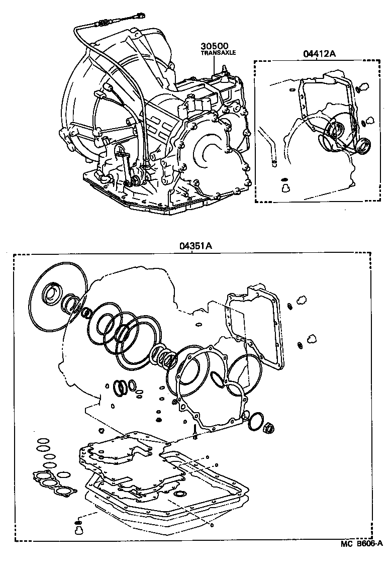 Conjunto de transmisión o transmisión y kit de juntas