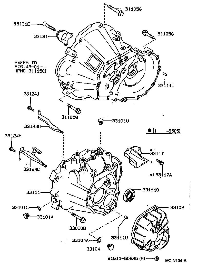 Clutch Housing + Transmission Case