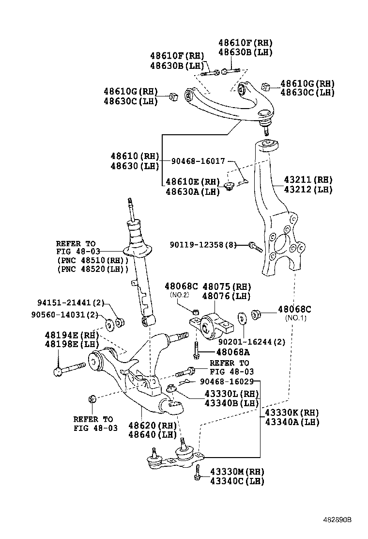 Front Axle Arm Steering Knuckle