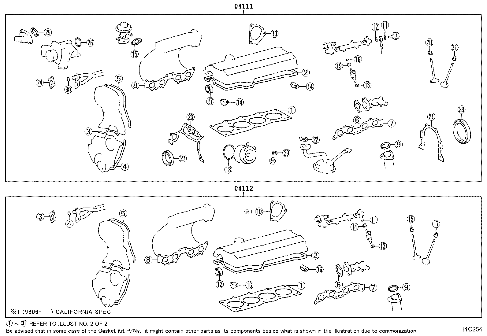 Engine Overhaul Gasket Kit
