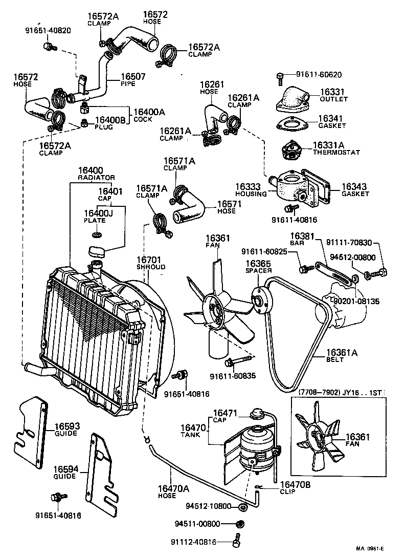 Radiator Water Outlet