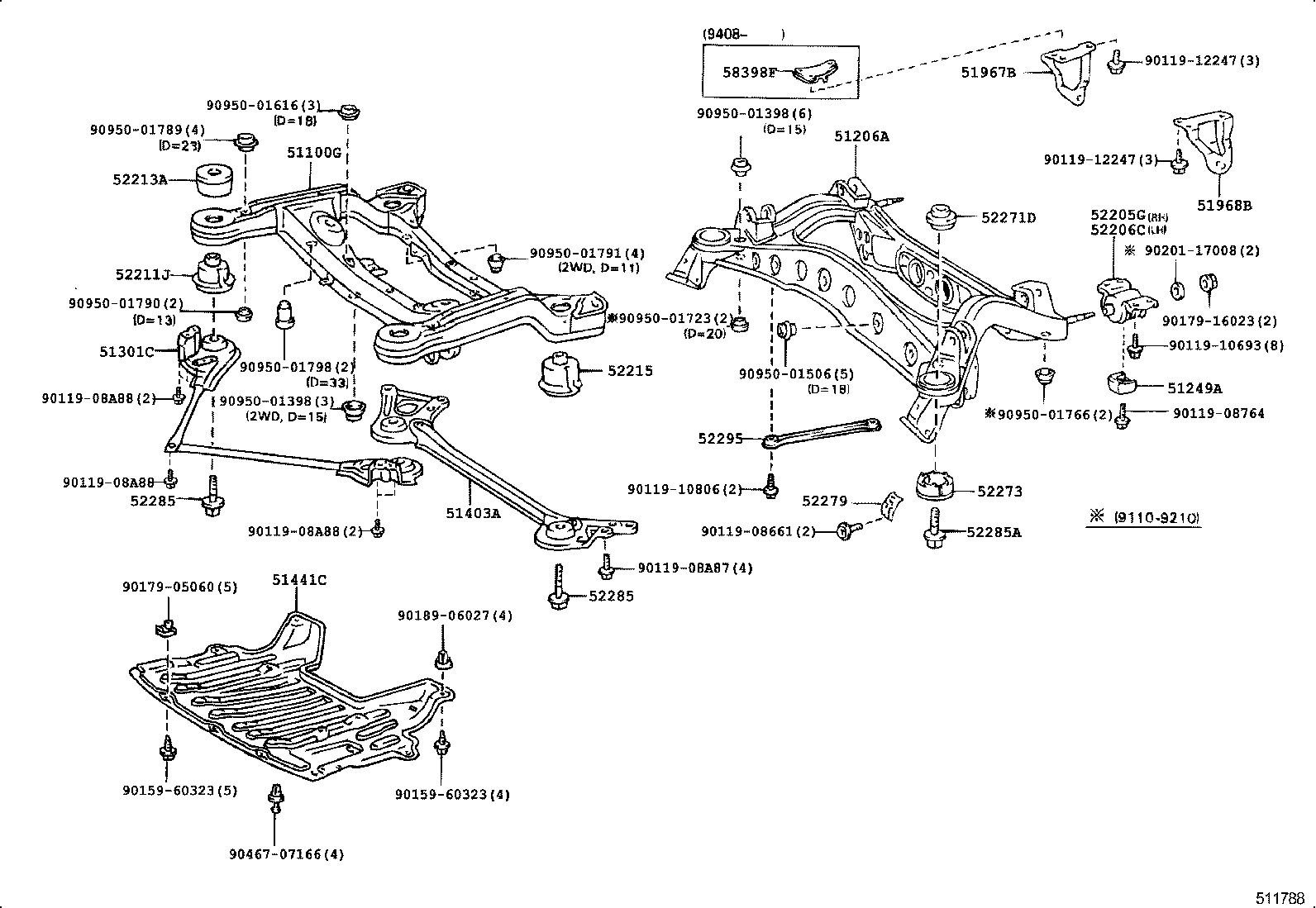 Suspension Crossmember & Under Cover
