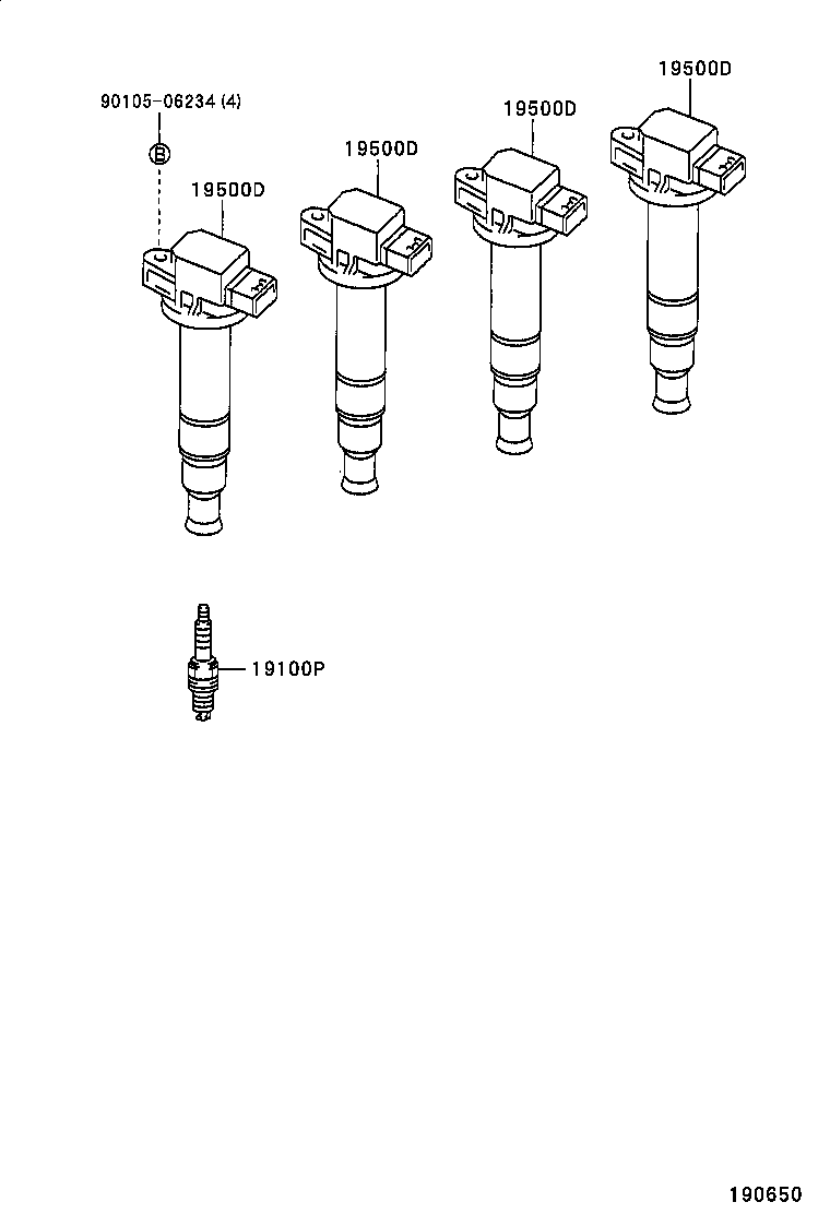 Ignition Coil Spark Plug Glow Plug