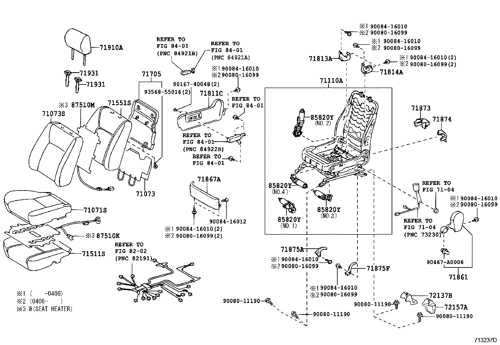 Front Seat & Seat Track