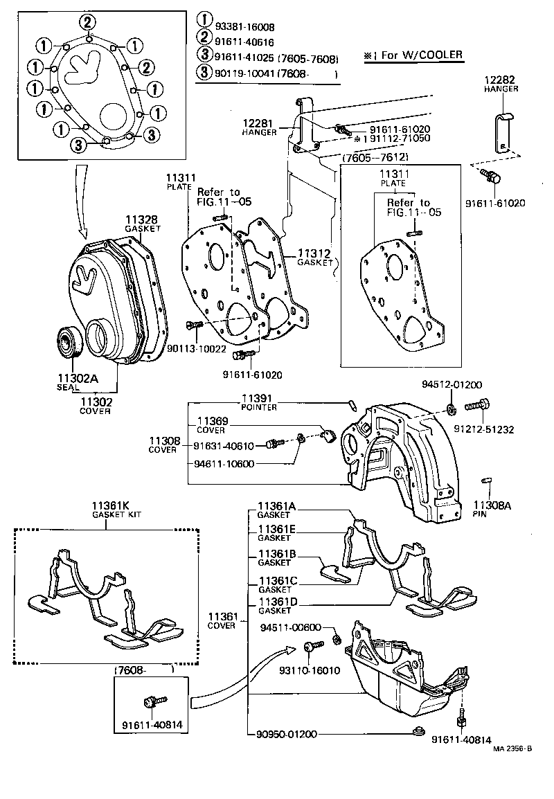 Timing Gear Cover & Rear End Plate