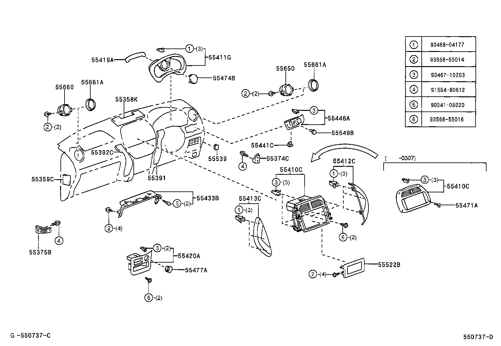 Instrument Panel Glove Compartment