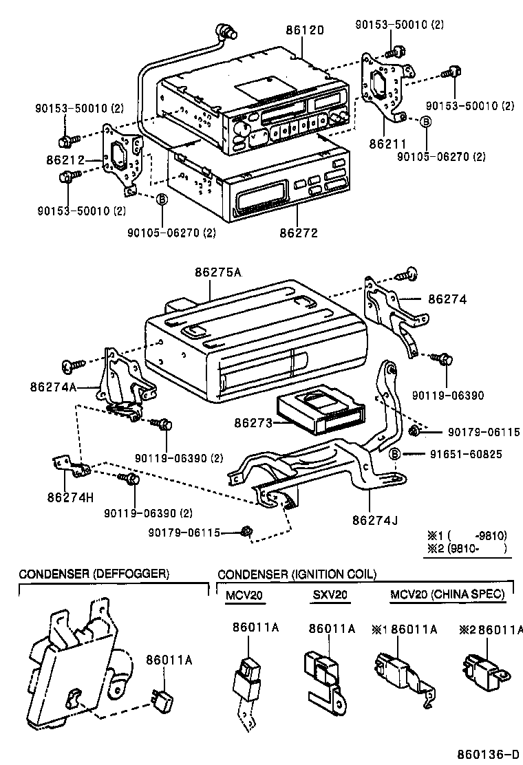 Receptor de Radio y amplificador y condensador