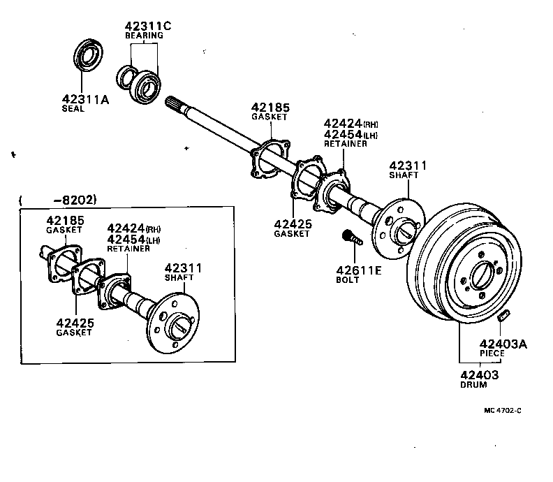 Rear Axle Shaft Hub