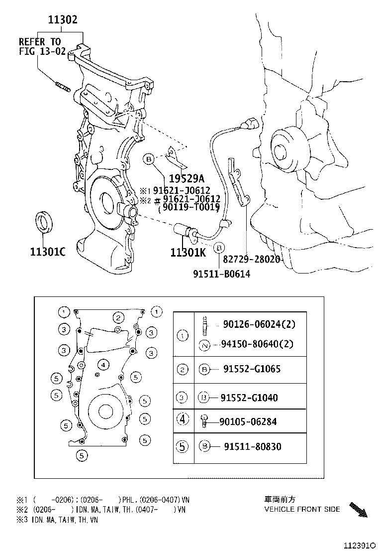 Timing Gear Cover & Rear End Plate