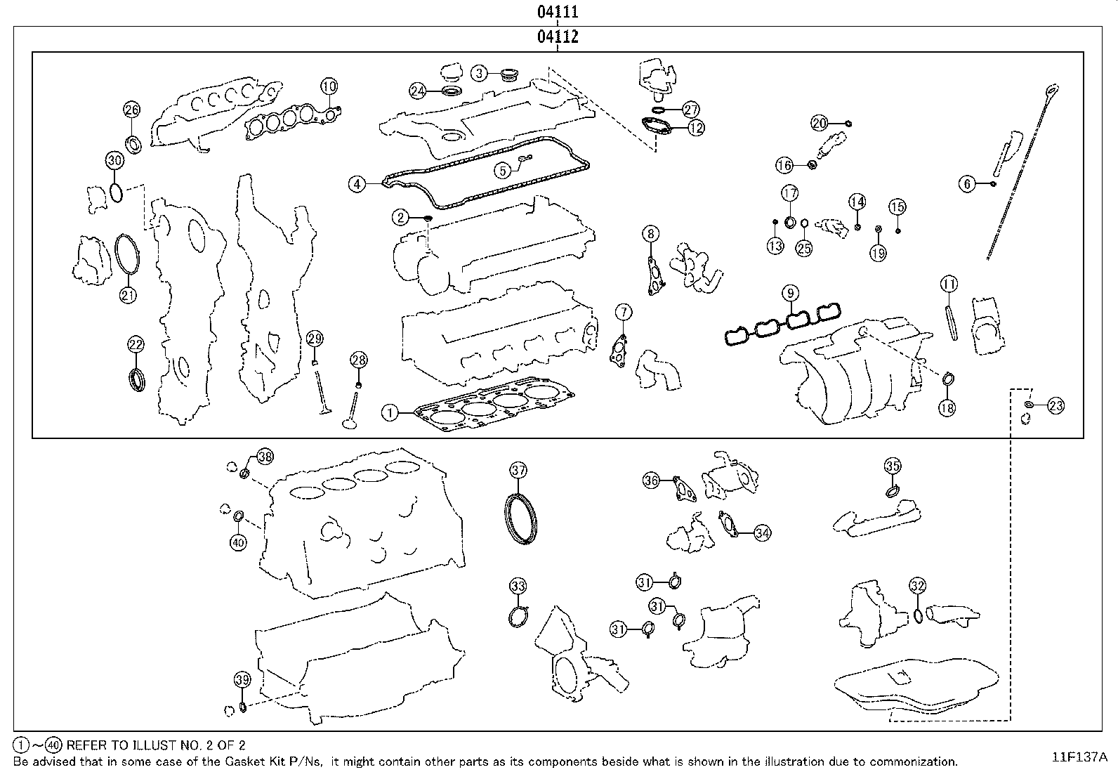 Engine Overhaul Gasket Kit
