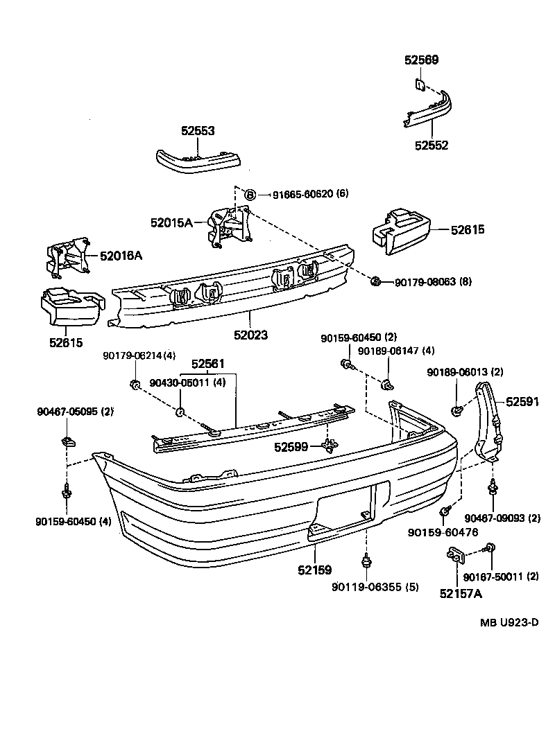 Rear Bumper & Bumper Stay