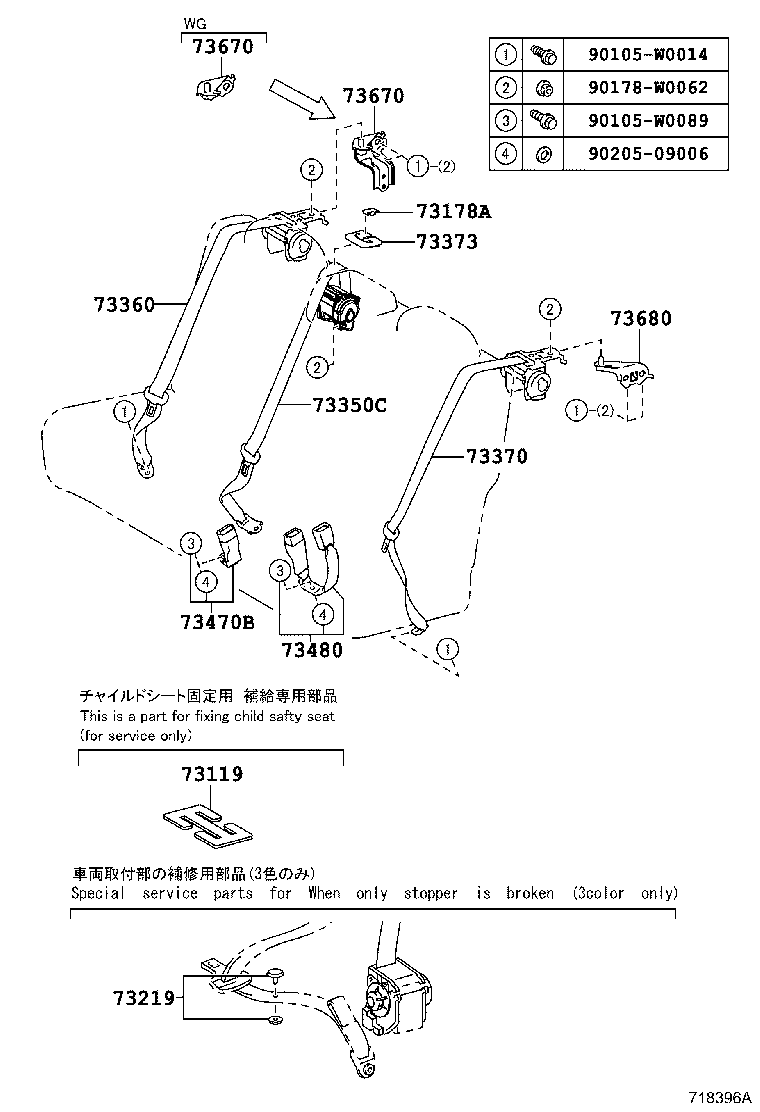 Seat Belt, Child Restraint Seat