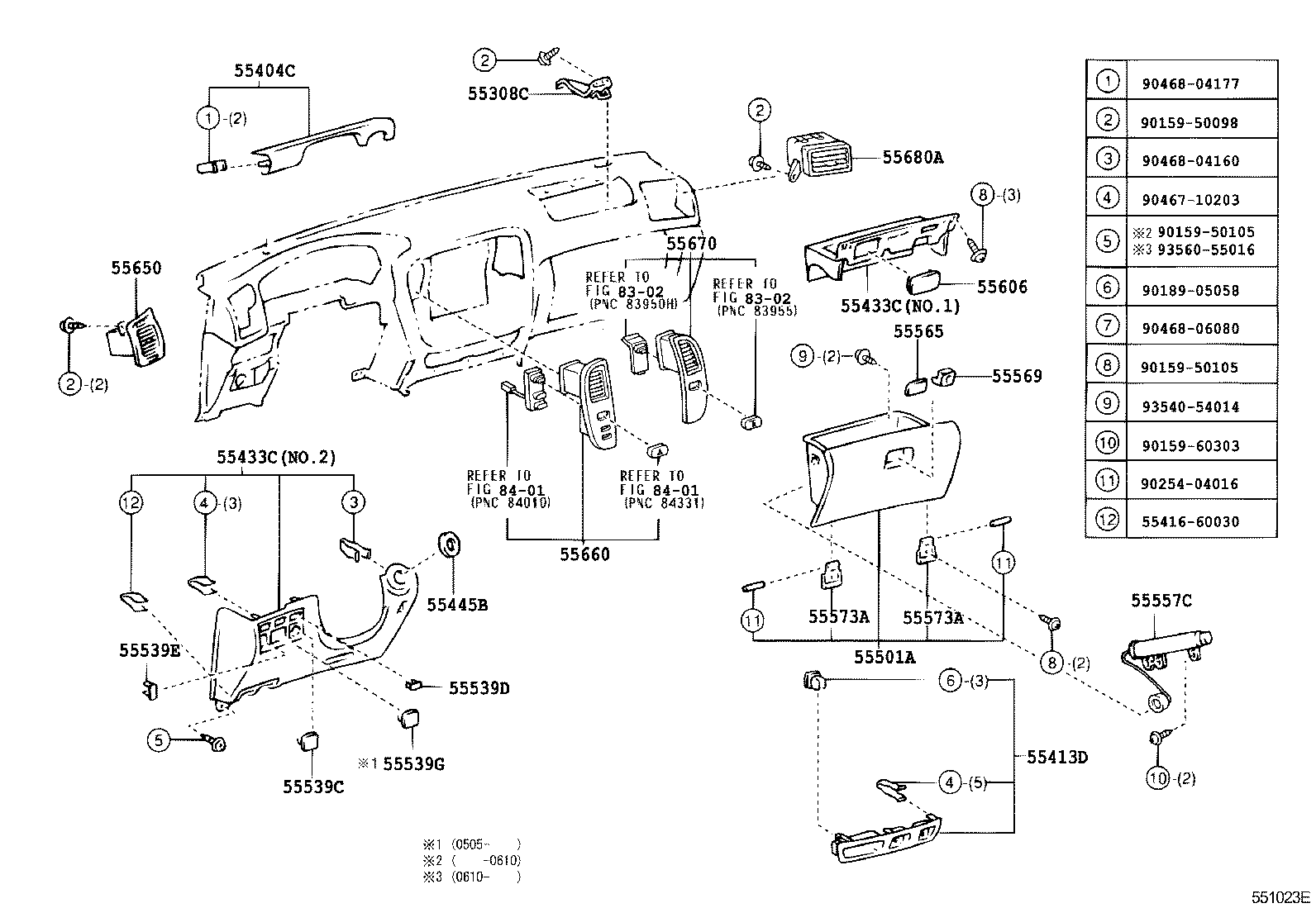 55539-48020 Cover, Spare Switch Hole Toyota | YoshiParts