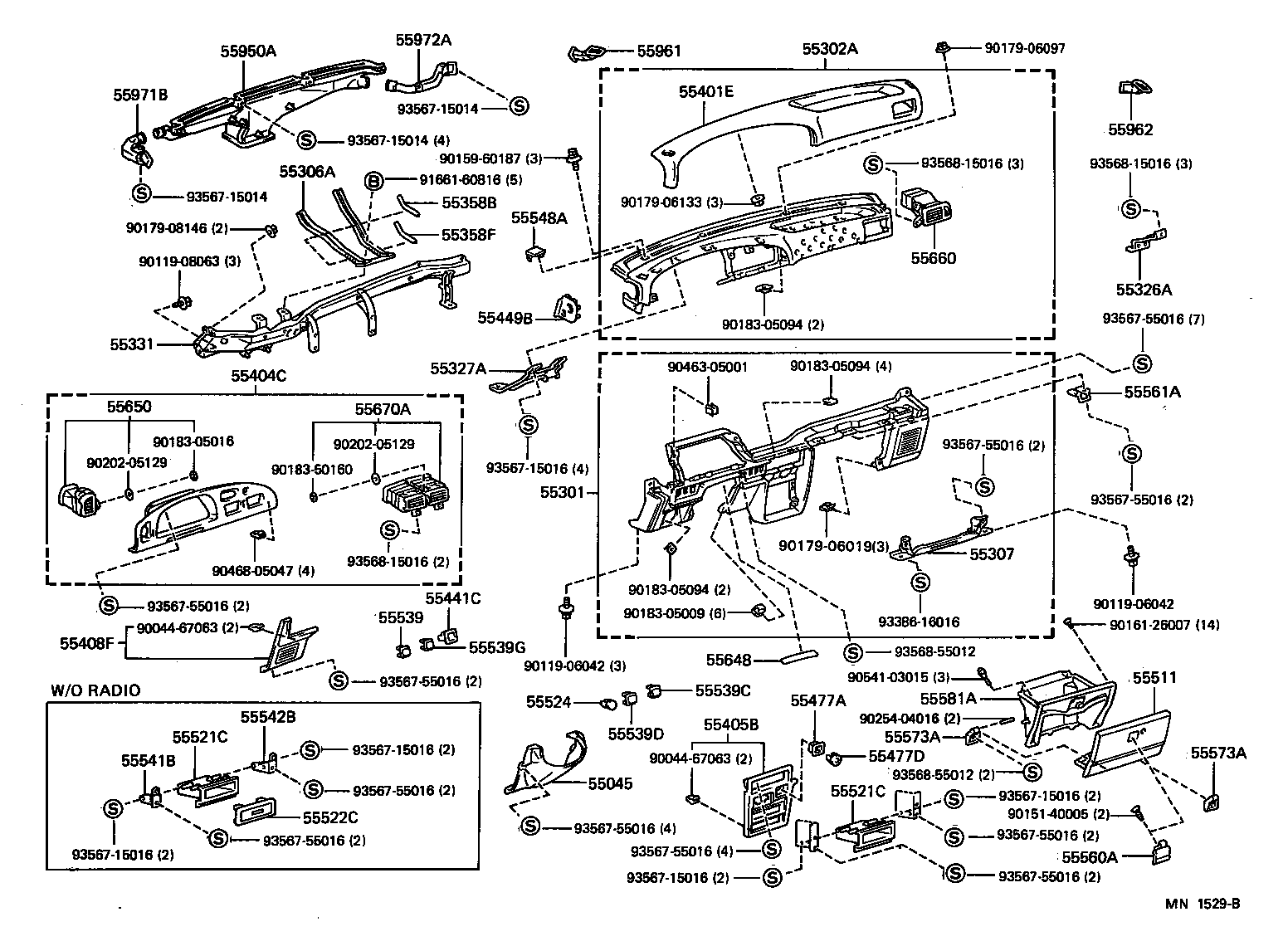 Instrument Panel Glove Compartment