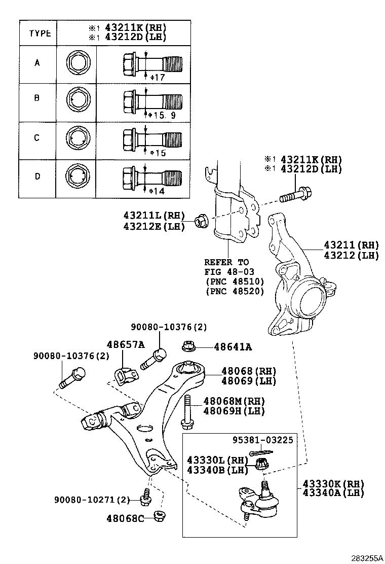Front Axle Arm Steering Knuckle