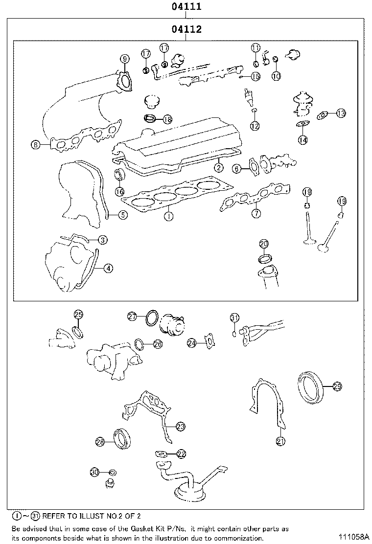 Engine Overhaul Gasket Kit