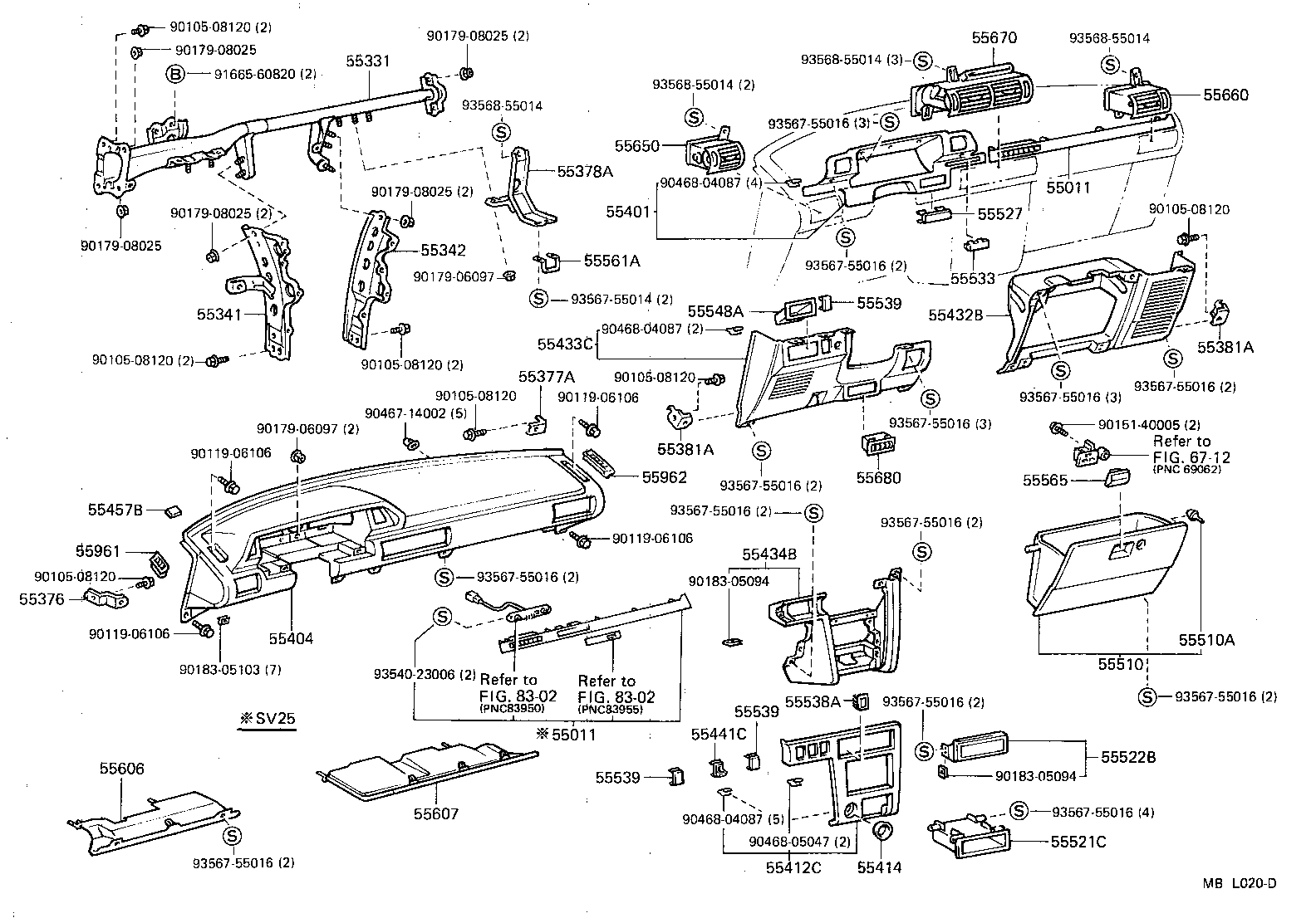 Instrument Panel Glove Compartment