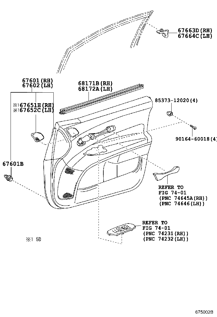 Front Door Panel & Glass