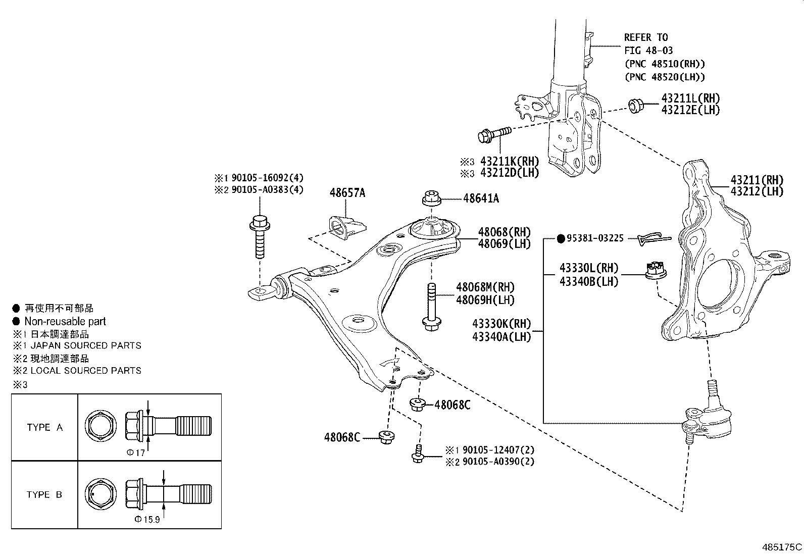Front Axle Arm Steering Knuckle