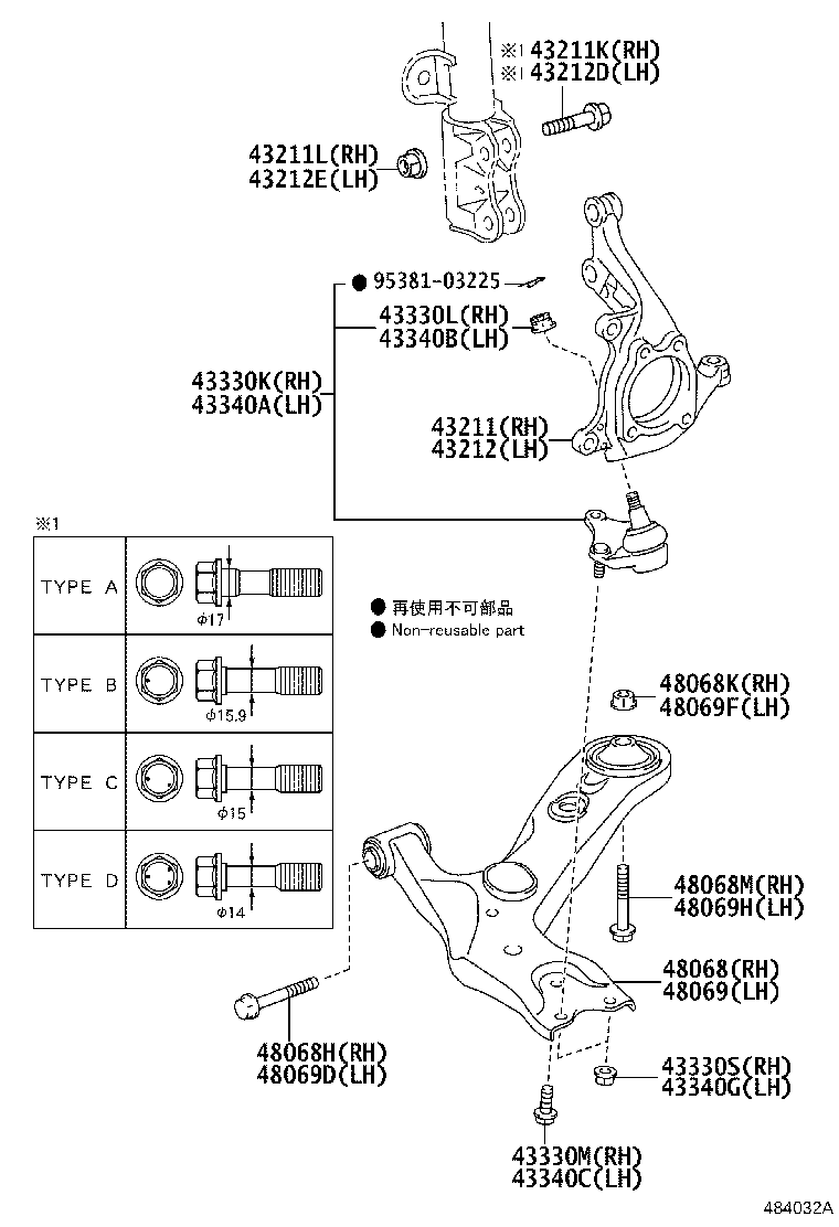 Front Axle Arm Steering Knuckle