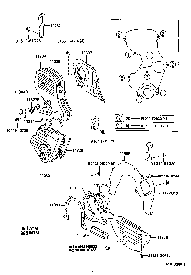 Timing Gear Cover & Rear End Plate