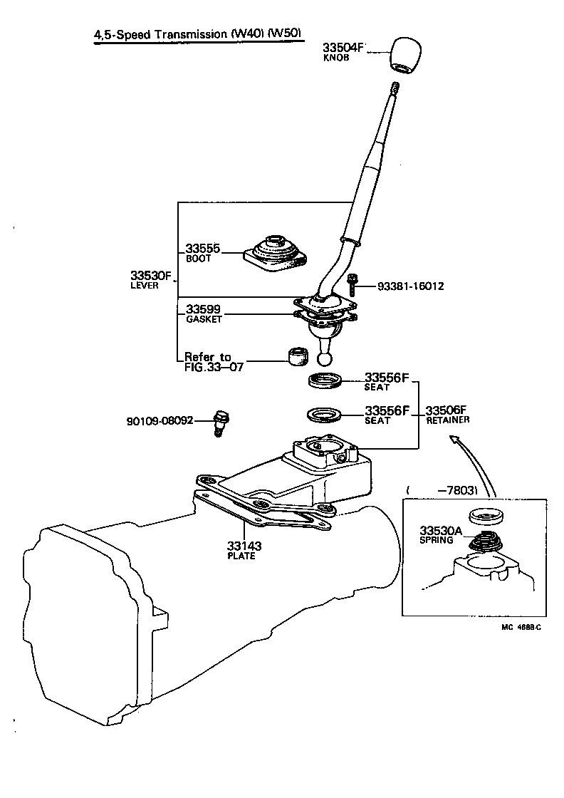 Shift Lever & Retainer
