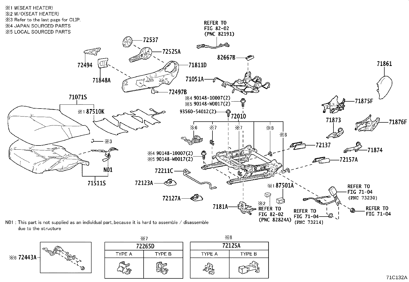 Front Seat & Seat Track