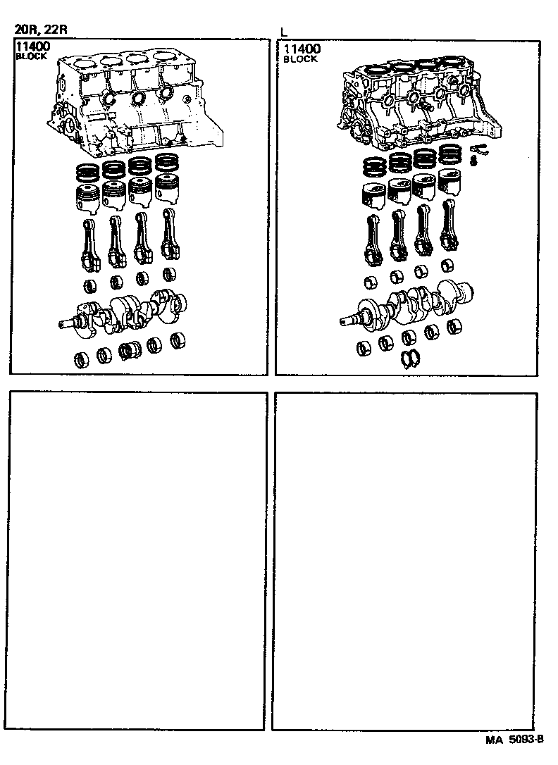 Conjunto de bloque corto