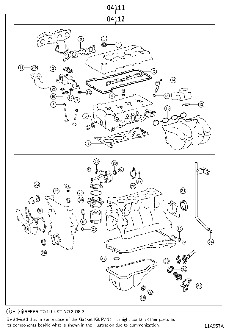 Kit de juntas de revisión del motor