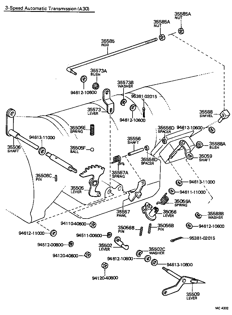 Throttle Link & Valve Lever