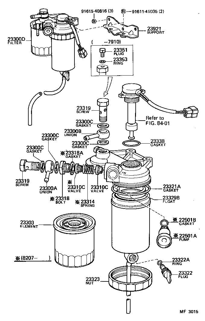 Filtro de combustible