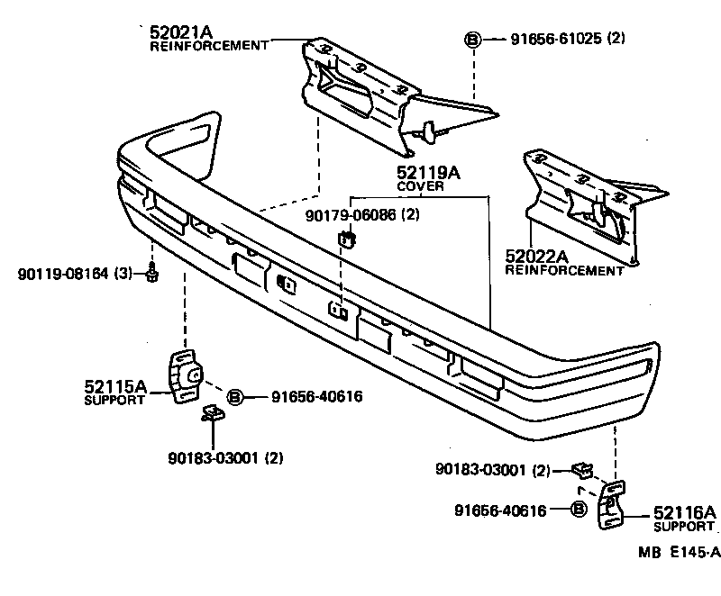 Front Bumper Bumper Stay