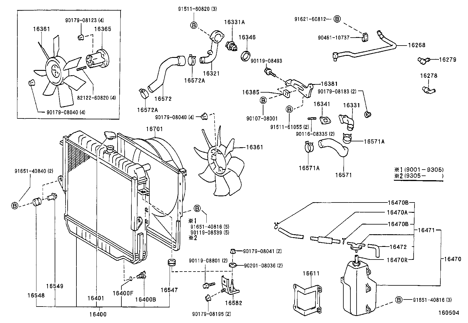 Radiator Water Outlet
