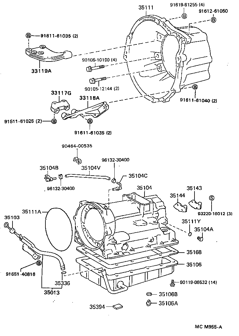 Transmission Case & Oil Pan