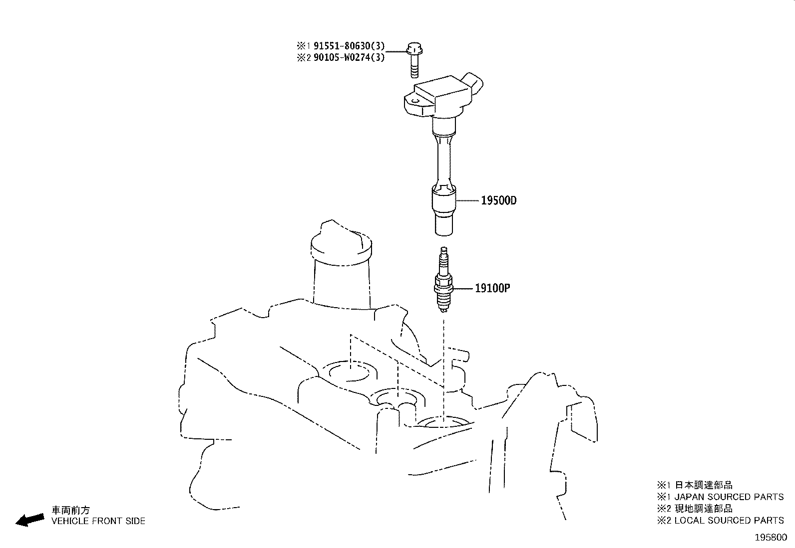 Ignition Coil Spark Plug Glow Plug