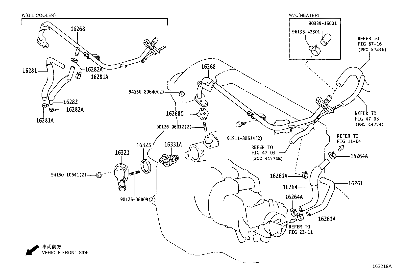 Radiator Water Outlet