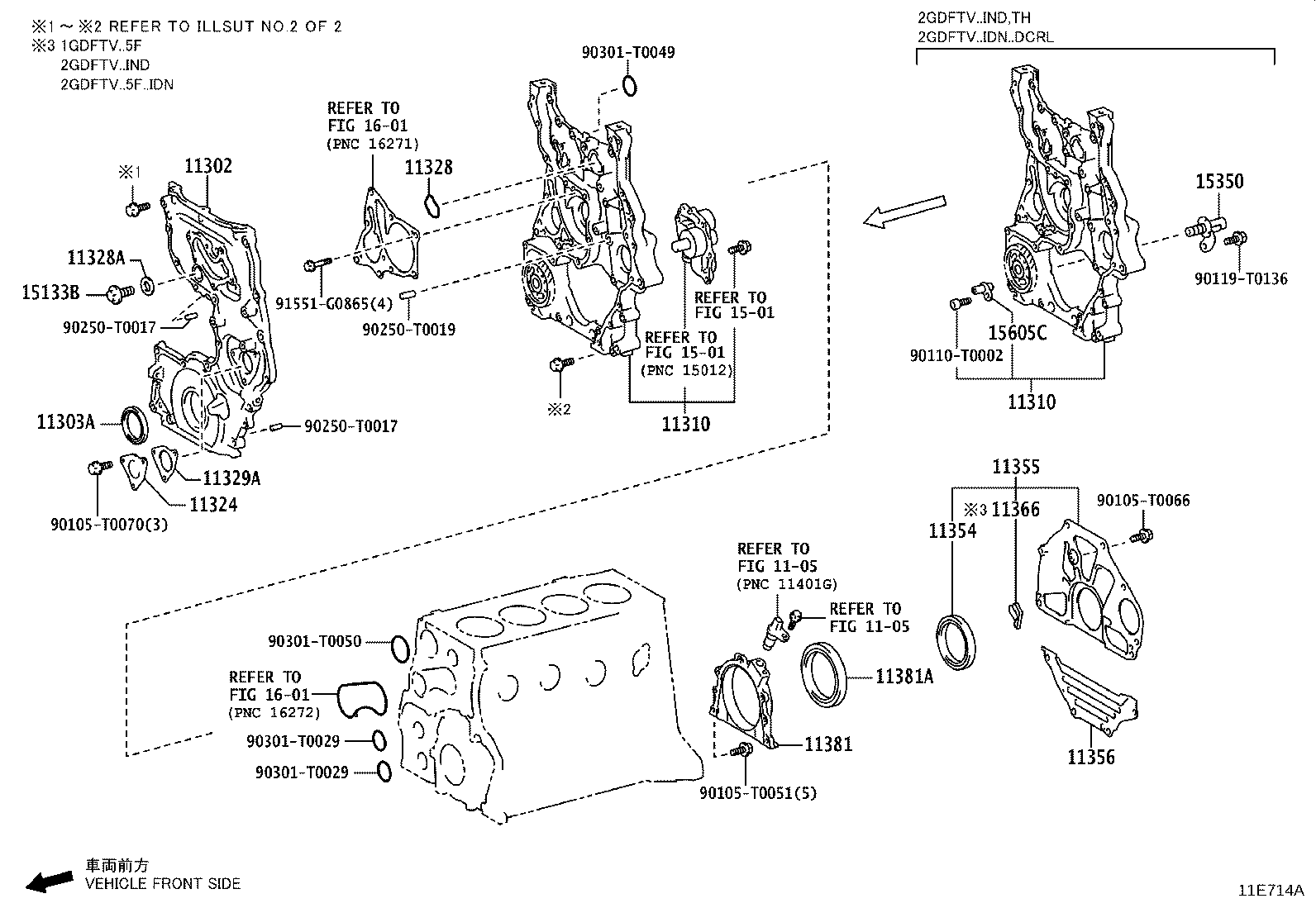 Timing Gear Cover & Rear End Plate