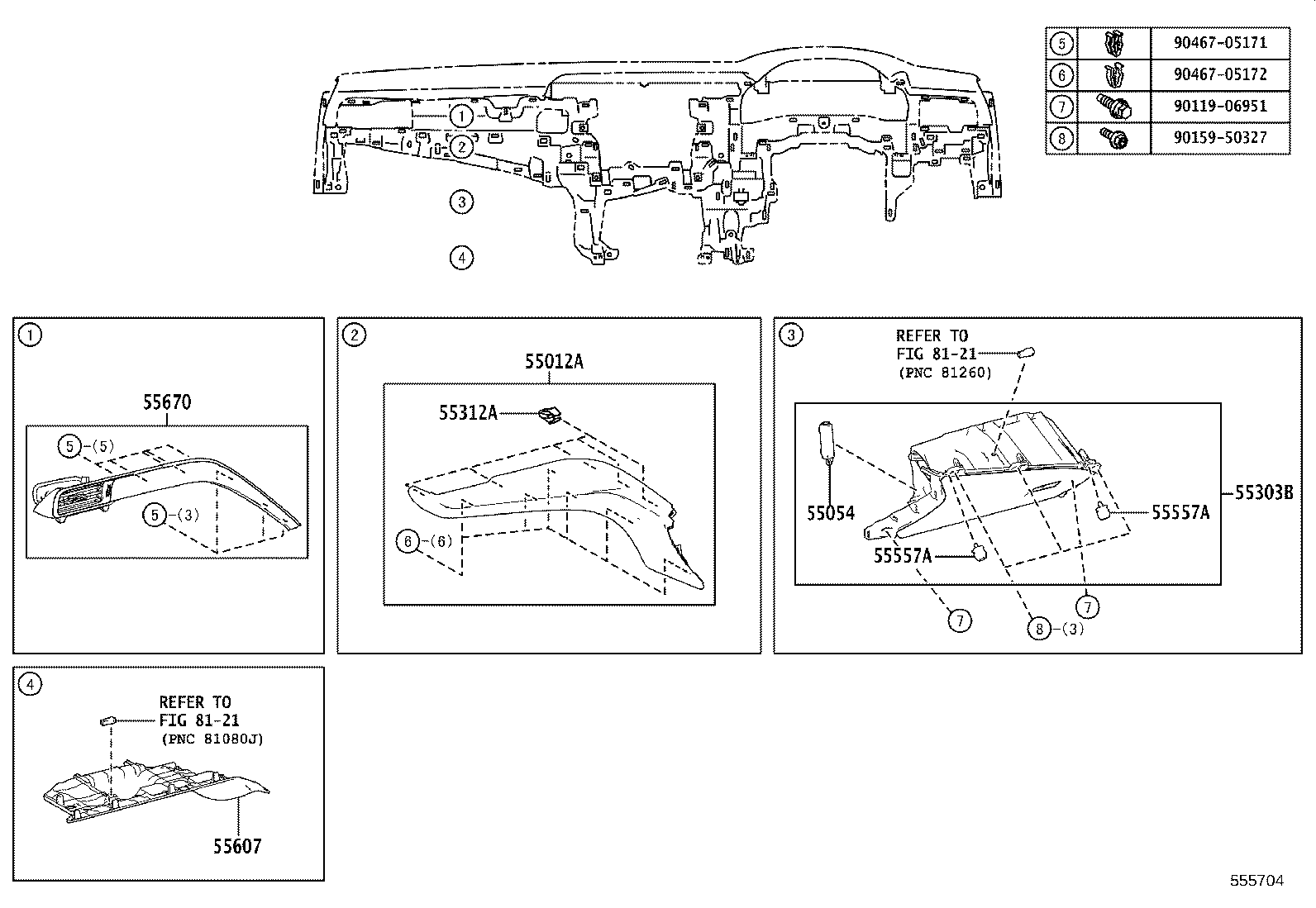 Instrument Panel Glove Compartment