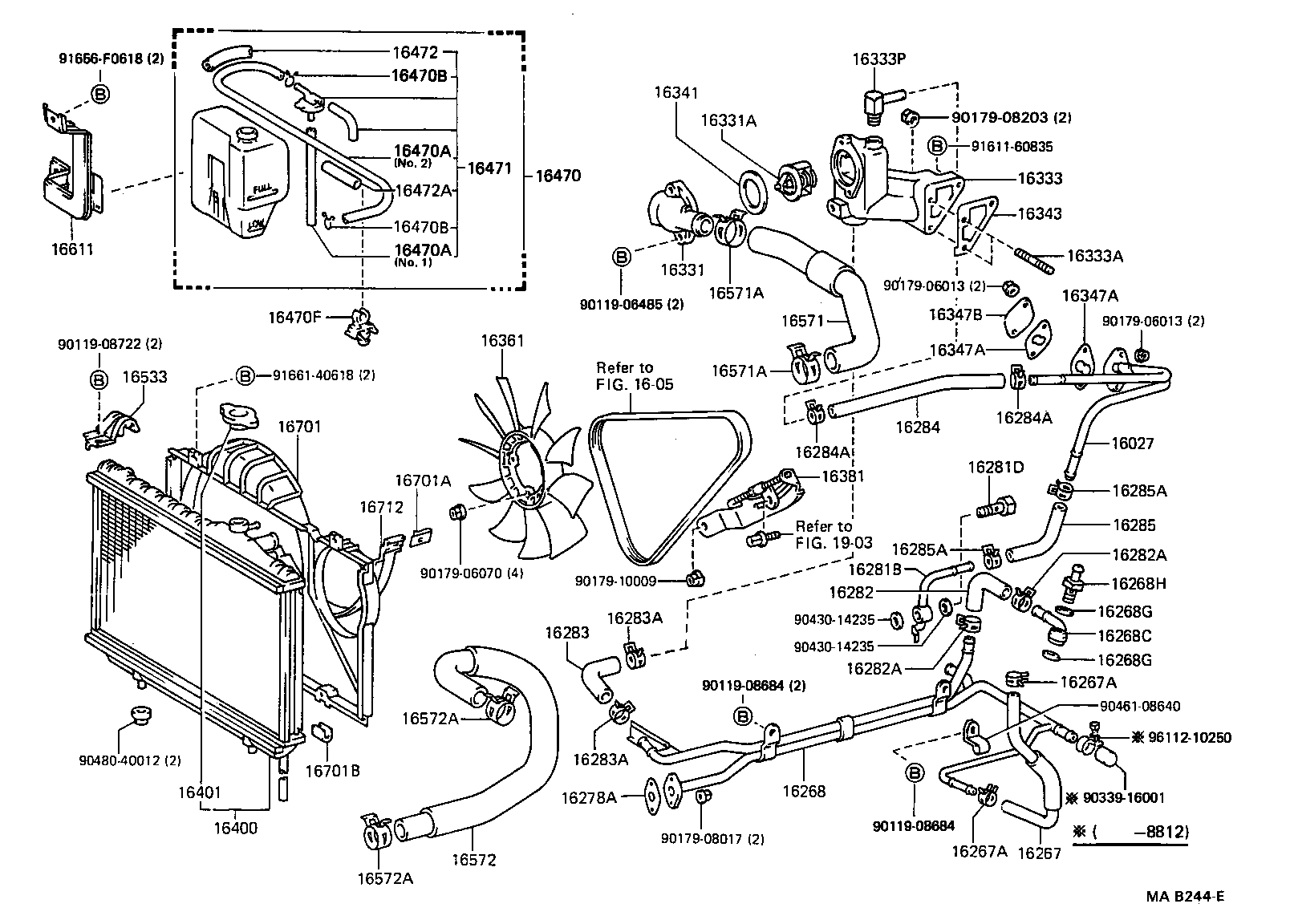 Radiator Water Outlet