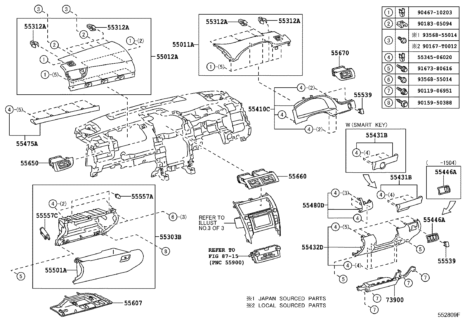 Instrument Panel Glove Compartment