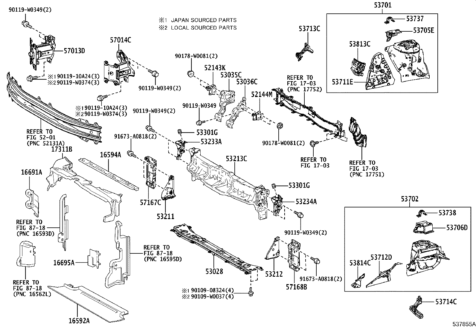 Front Fender Apron Dash Panel