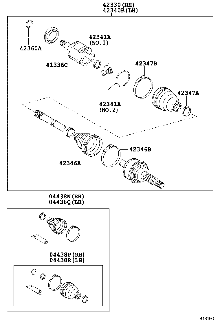 Rear Axle Shaft Hub
