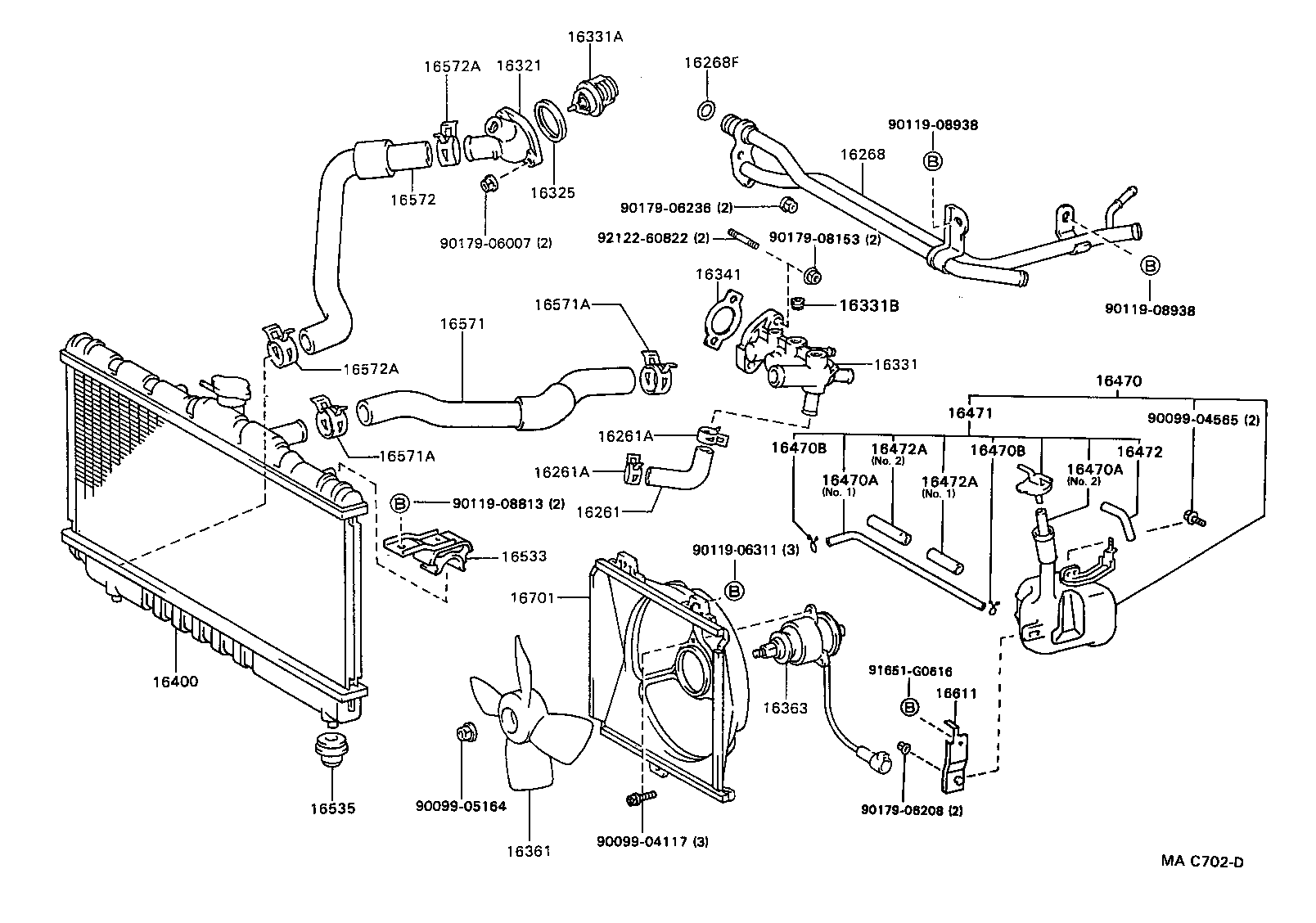 Radiator Water Outlet