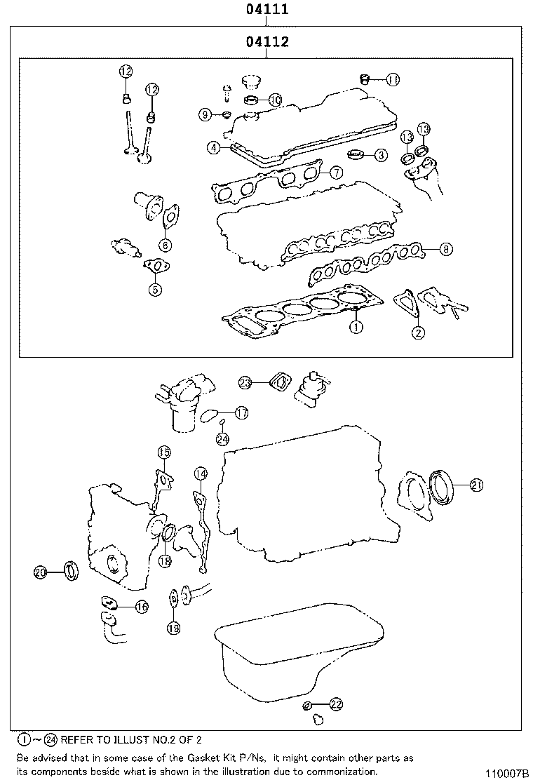 Engine Overhaul Gasket Kit