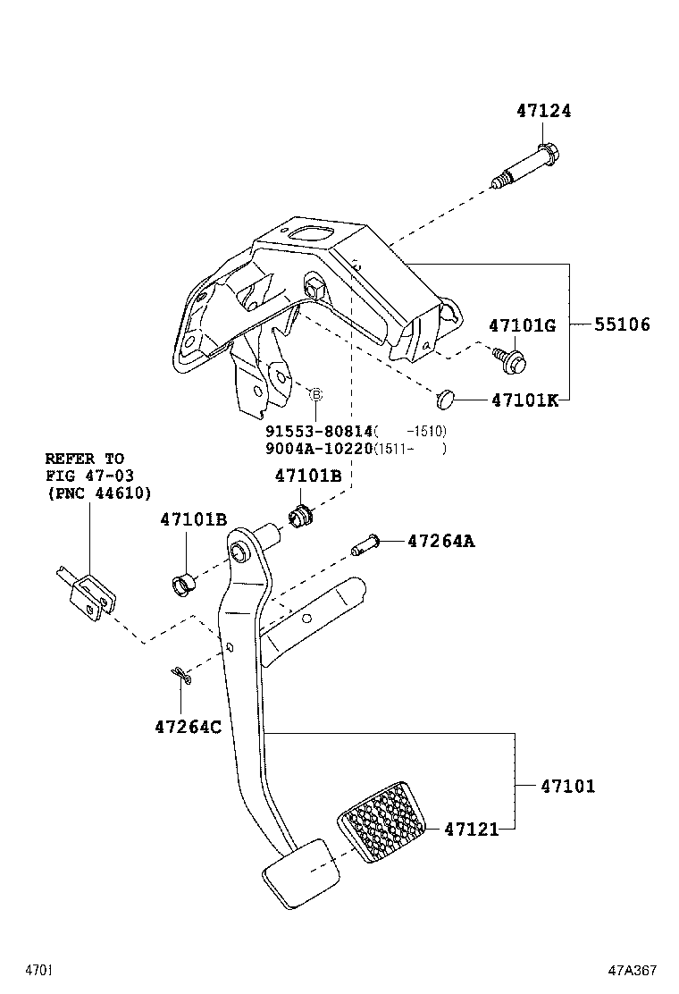 Brake Pedal & Bracket