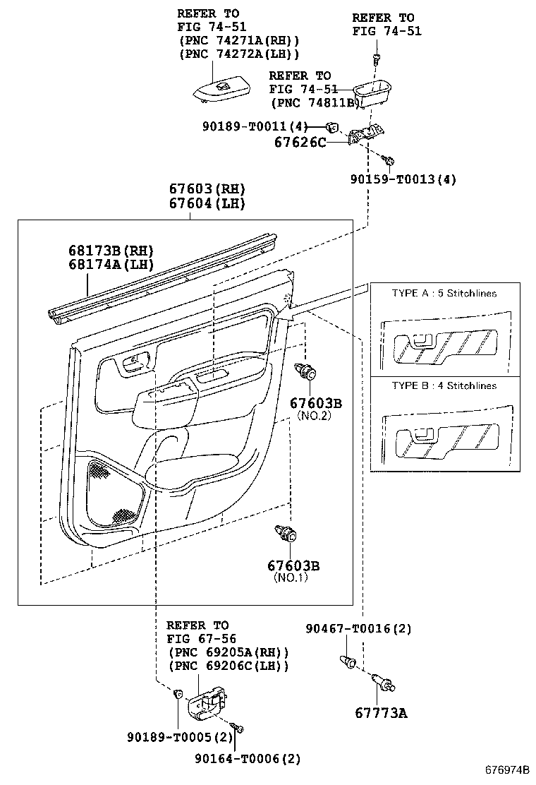 Rear Door Panel & Glass