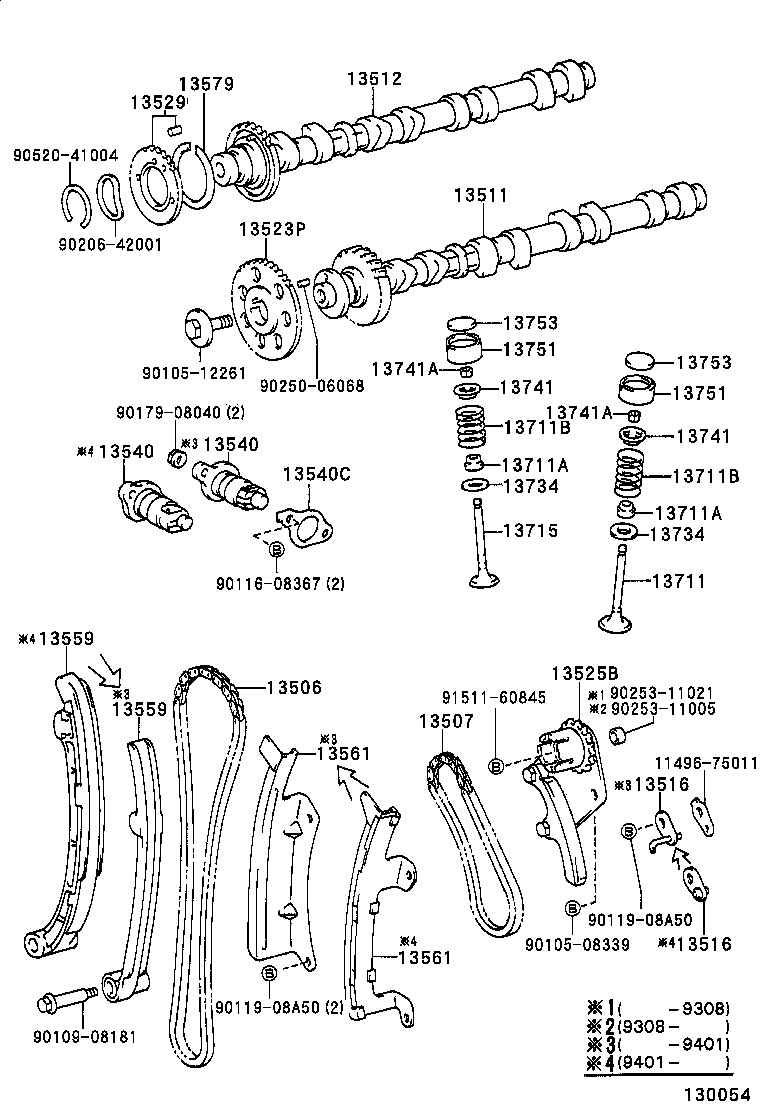 Árbol de levas y válvula