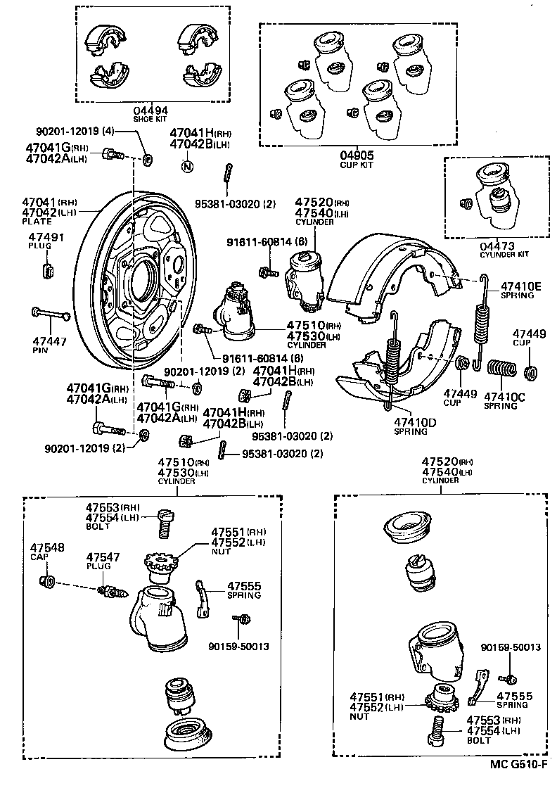 Front Drum Brake Wheel Cylinder