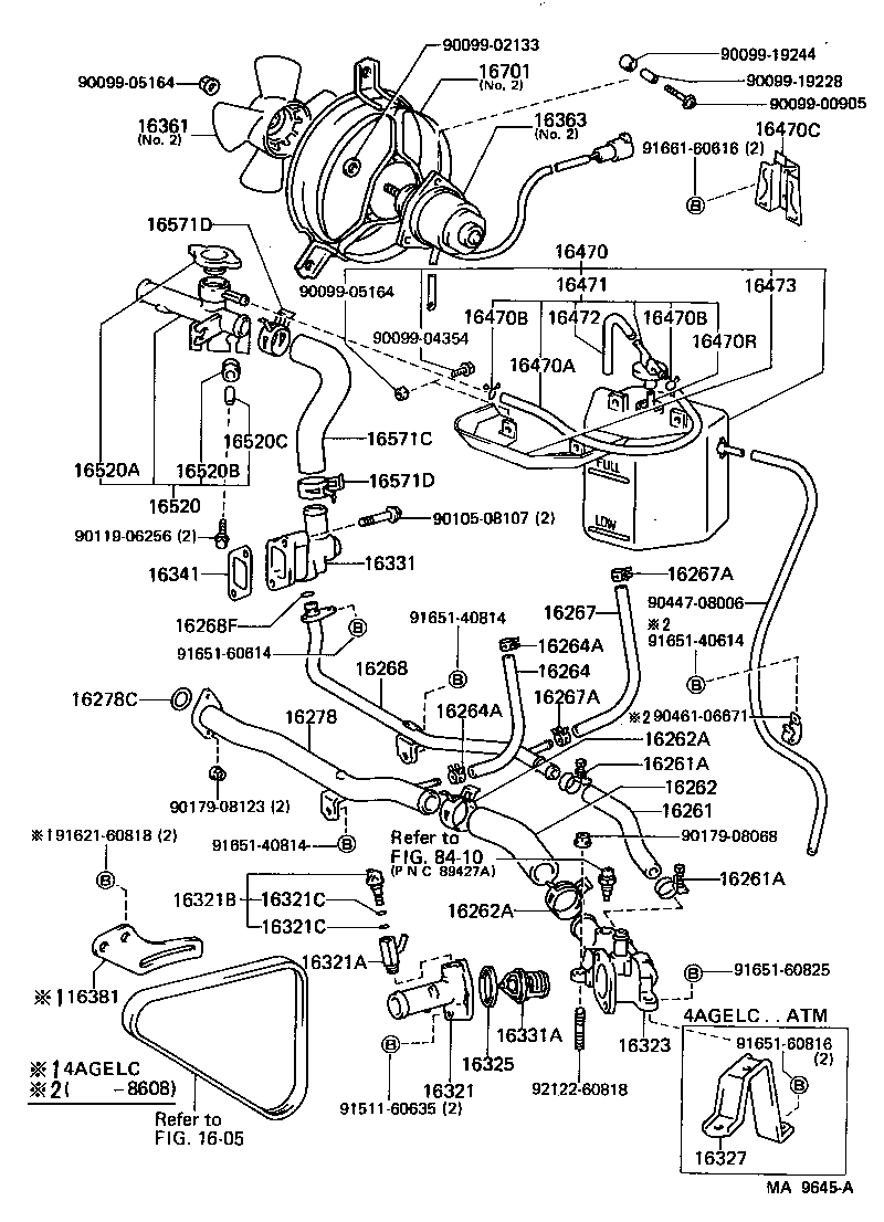 らいふう 16323-16100 Housing, Water Inlet Toyota | YoshiParts