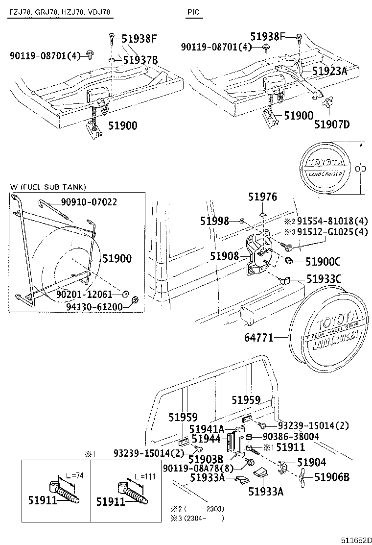 Spare Wheel Carrier